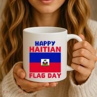 Happy Haitian Flag Day Cool Haiti Flag Pride Coffee Mug thumb 3