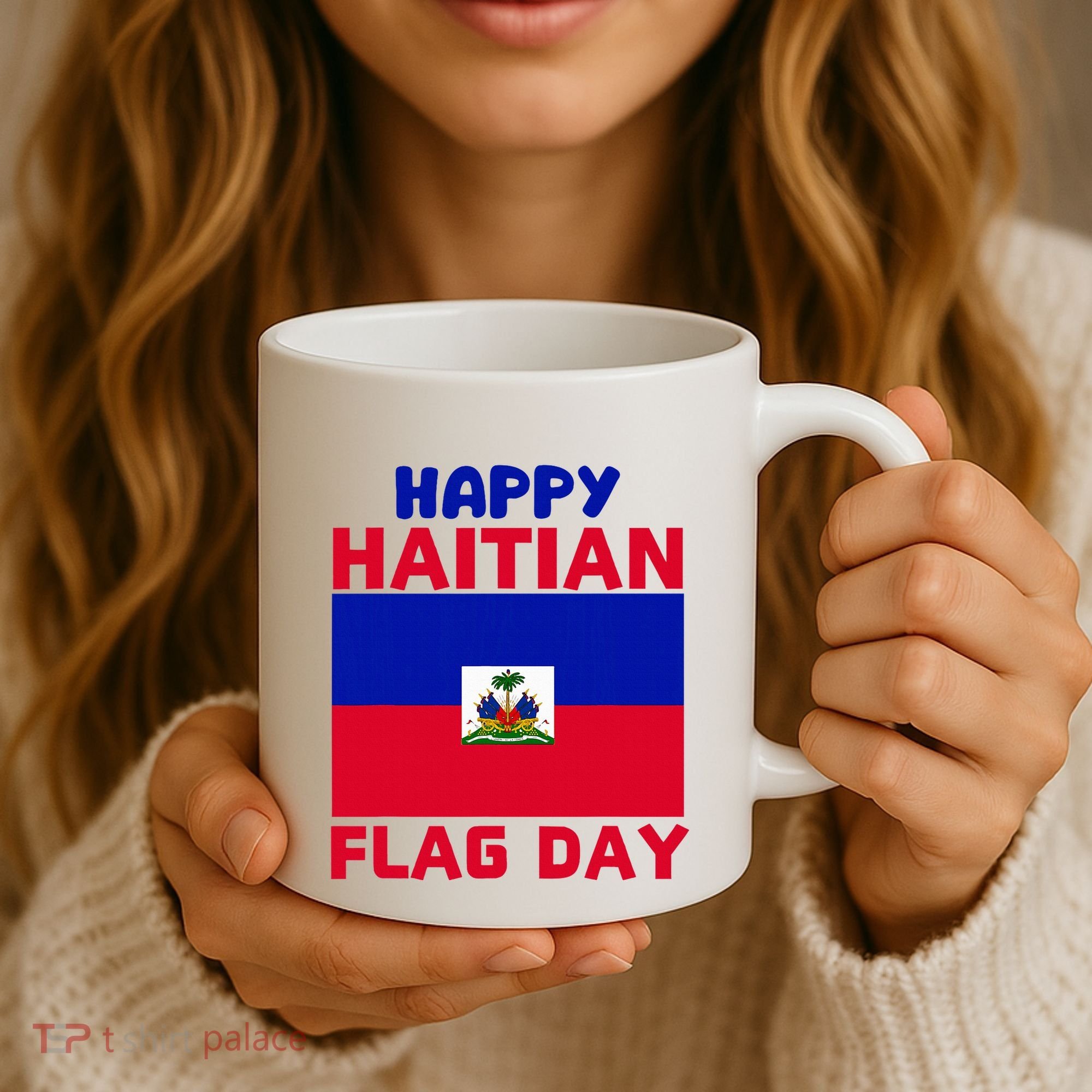 Happy Haitian Flag Day Cool Haiti Flag Pride Coffee Mug