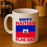 Happy Haitian Flag Day Cool Haiti Flag Pride Coffee Mug thumb 4