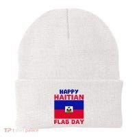 Happy Haitian Flag Day Cool Haiti Flag Pride Beanie thumb 0