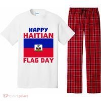 Happy Haitian Flag Day Cool Haiti Flag Pride Pajama Set thumb 0