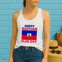 Happy Haitian Flag Day Cool Haiti Flag Pride Women's Tank Top thumb 2