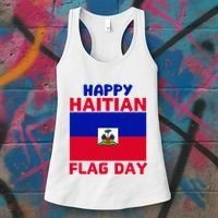 Happy Haitian Flag Day Cool Haiti Flag Pride Women's Tank Top thumb 3