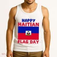 Happy Haitian Flag Day Cool Haiti Flag Pride Tank Top thumb 3
