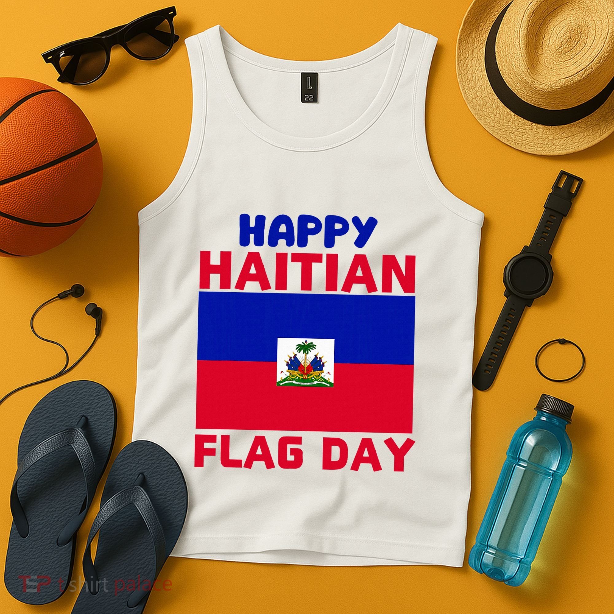 Happy Haitian Flag Day Cool Haiti Flag Pride Tank Top