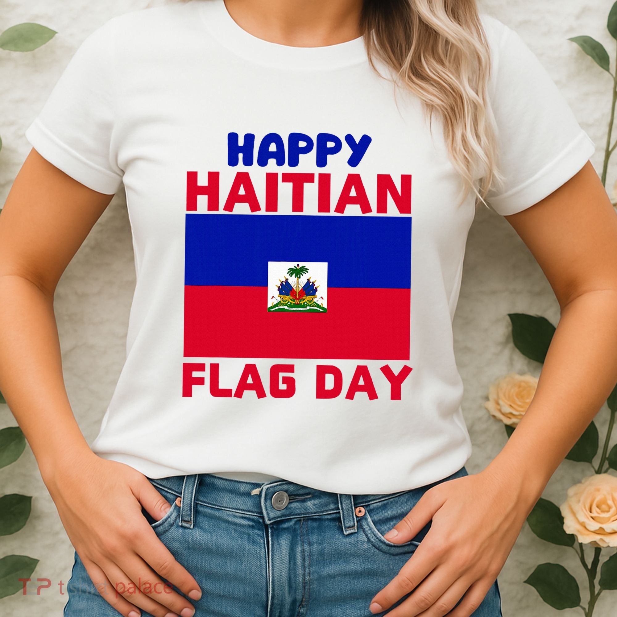 Happy Haitian Flag Day Cool Haiti Flag Pride Women's T-Shirt