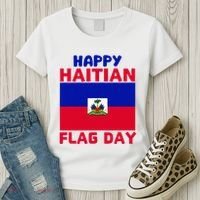Happy Haitian Flag Day Cool Haiti Flag Pride Women's T-Shirt thumb 3