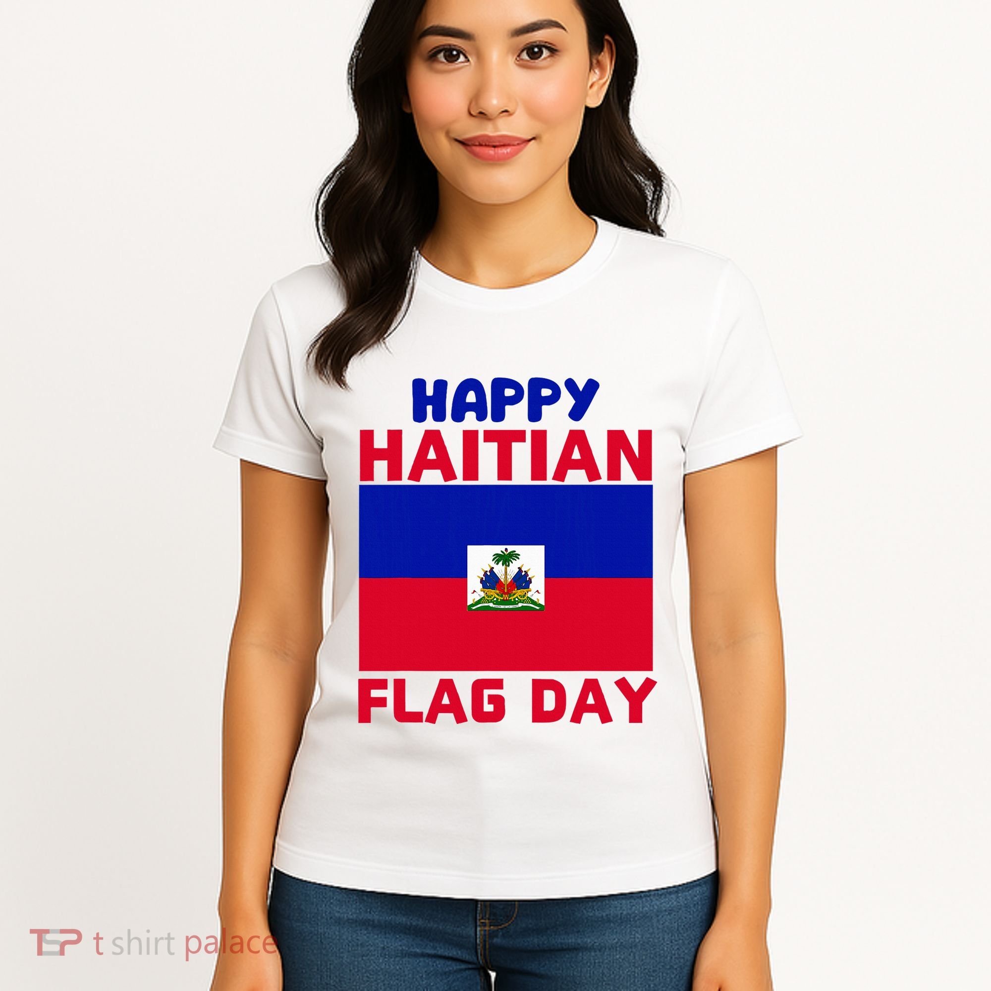 Happy Haitian Flag Day Cool Haiti Flag Pride Women's T-Shirt