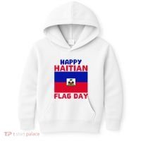 Happy Haitian Flag Day Cool Haiti Flag Pride Kids Hoodie thumb 0