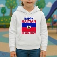 Happy Haitian Flag Day Cool Haiti Flag Pride Kids Hoodie thumb 3