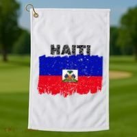 Haiti Haitian Flag Day Haitian Pride Golf Towel thumb 1