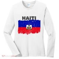 Haiti Haitian Flag Day Haitian Pride Women's Long Sleeve Shirt thumb 0