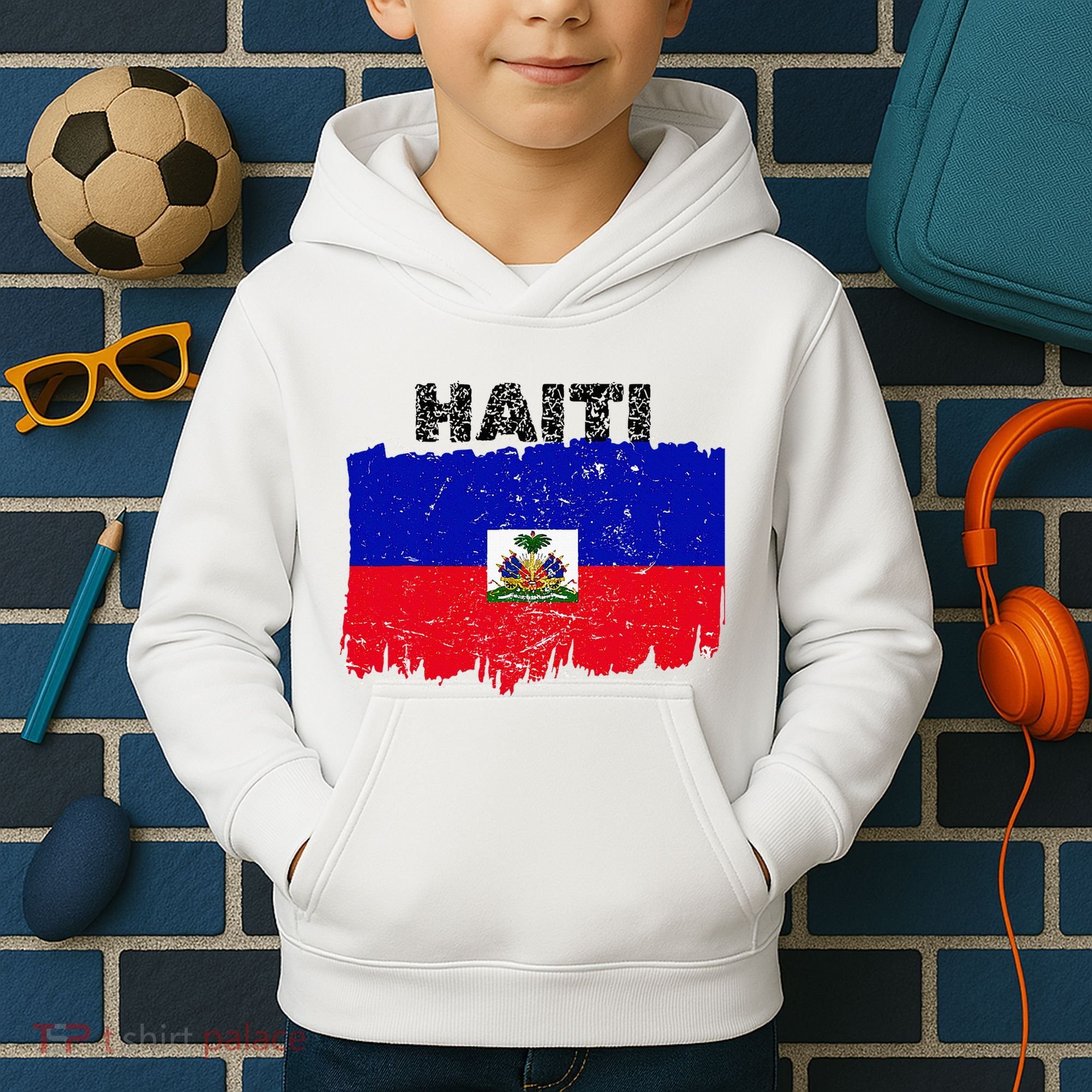 Haiti Haitian Flag Day Haitian Pride Kids Hoodie