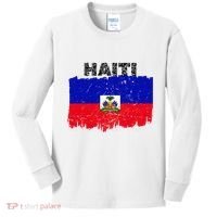 Haiti Haitian Flag Day Haitian Pride Kids Long Sleeve Shirt thumb 0