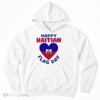 Happy Haitian Flag Day Cool Haiti Flag Heart Hoodie thumb 0