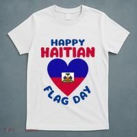 Happy Haitian Flag Day Cool Haiti Flag Heart T-Shirt thumb 5