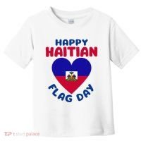 Happy Haitian Flag Day Cool Haiti Flag Heart Toddler T-Shirt thumb 0