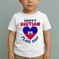 Happy Haitian Flag Day Cool Haiti Flag Heart Toddler T-Shirt thumb 2