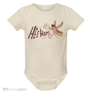 Hee Haw Funny Donkey Laughs Baby Bodysuit