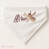 Hee Haw Funny Donkey Laughs USA-Made Doggie Bandana thumb 0