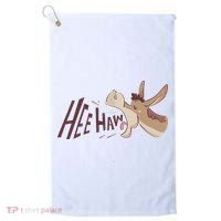 Hee Haw Funny Donkey Laughs Golf Towel thumb 0