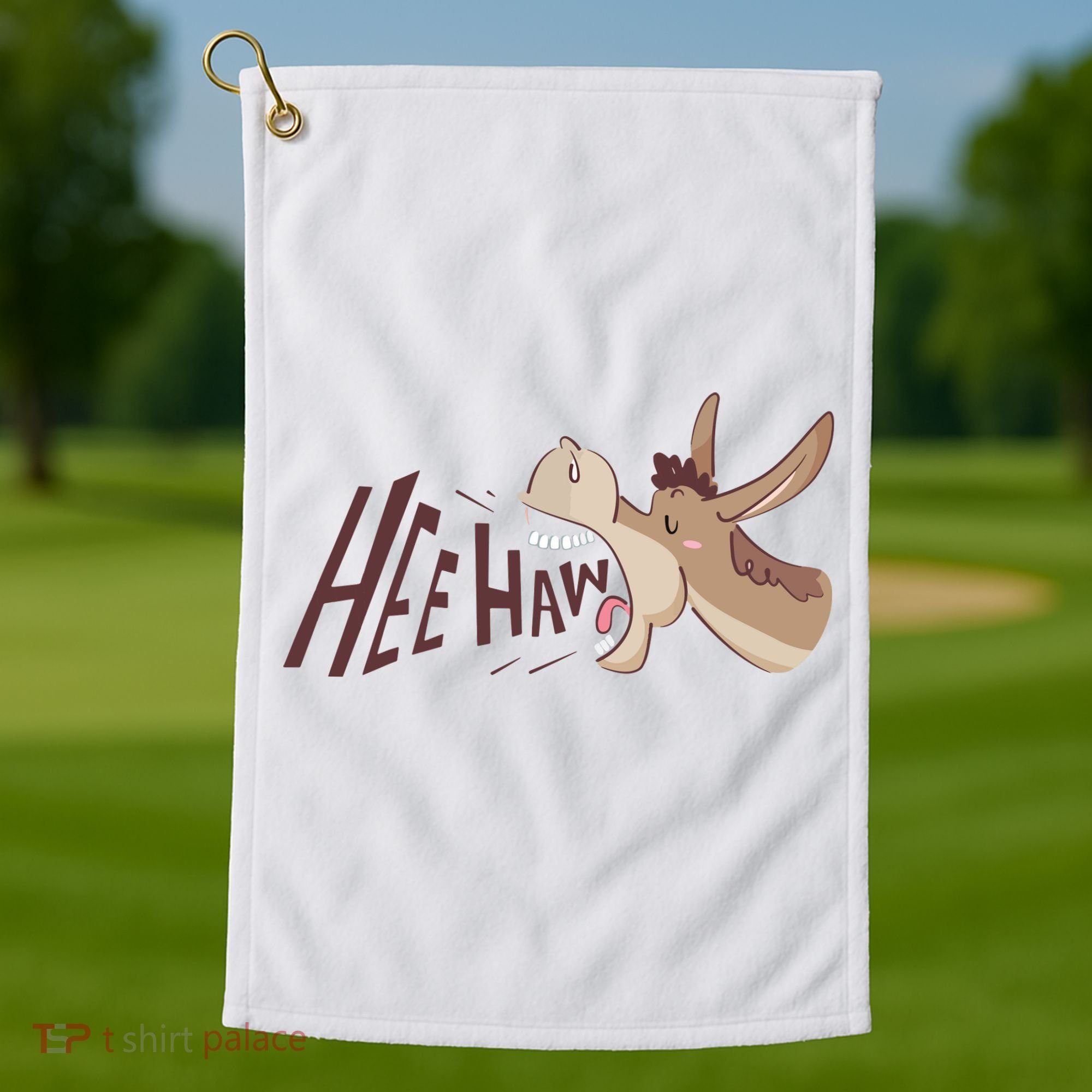 Hee Haw Funny Donkey Laughs Golf Towel