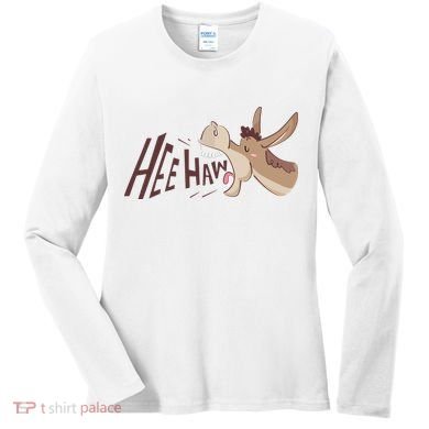 Hee Haw Funny Donkey Laughs Women's Long Sleeve Shirt