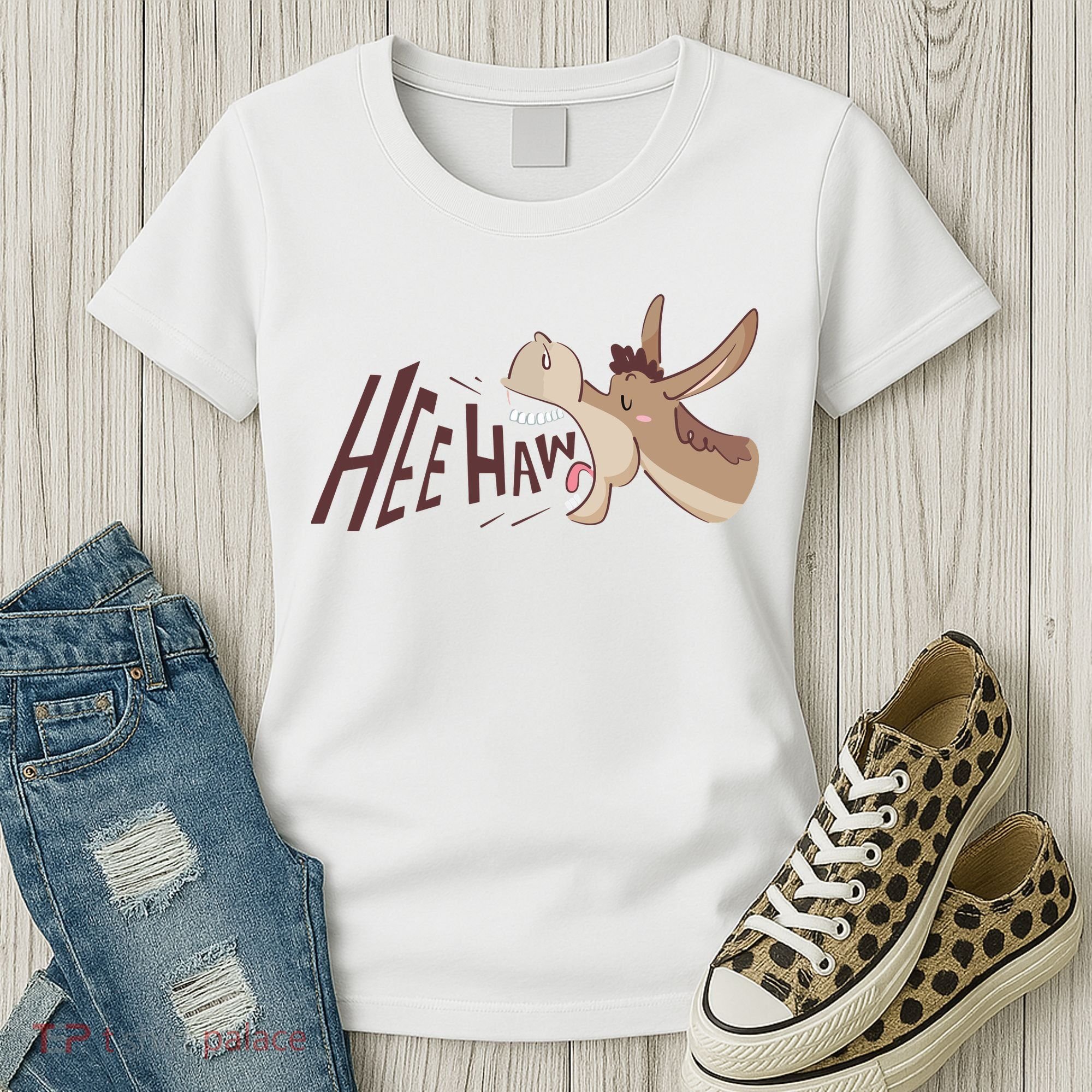 Hee Haw Funny Donkey Laughs Women's T-Shirt