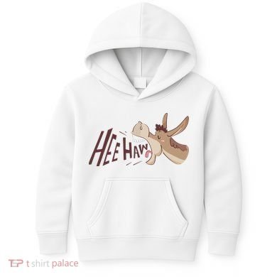 Hee Haw Funny Donkey Laughs Kids Hoodie