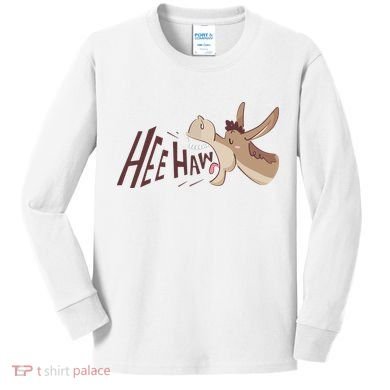 Hee Haw Funny Donkey Laughs Kids Long Sleeve Shirt