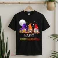 Happy Hallothanksmas Gnomes Halloween Christmas Thanksgiving T-Shirt thumb 2
