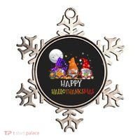 Happy Hallothanksmas Gnomes Halloween Christmas Thanksgiving Ornament thumb 0