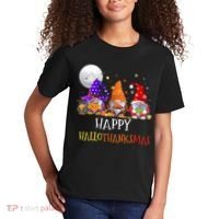 Happy Hallothanksmas Gnomes Halloween Christmas Thanksgiving Kids T-Shirt thumb 2