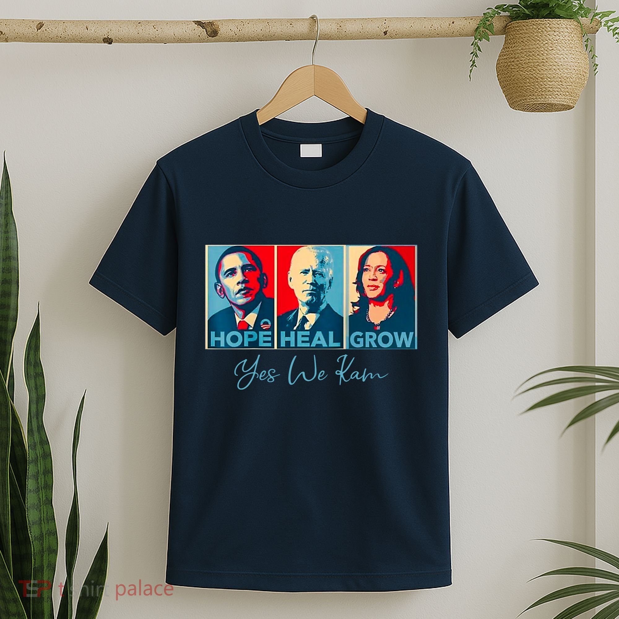Hope Heal Grow Yes We Kam President Democrat Election T-Shirt