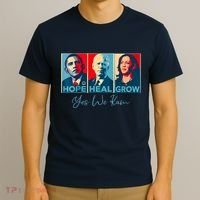 Hope Heal Grow Yes We Kam President Democrat Election T-Shirt thumb 3