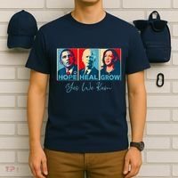 Hope Heal Grow Yes We Kam President Democrat Election T-Shirt thumb 6
