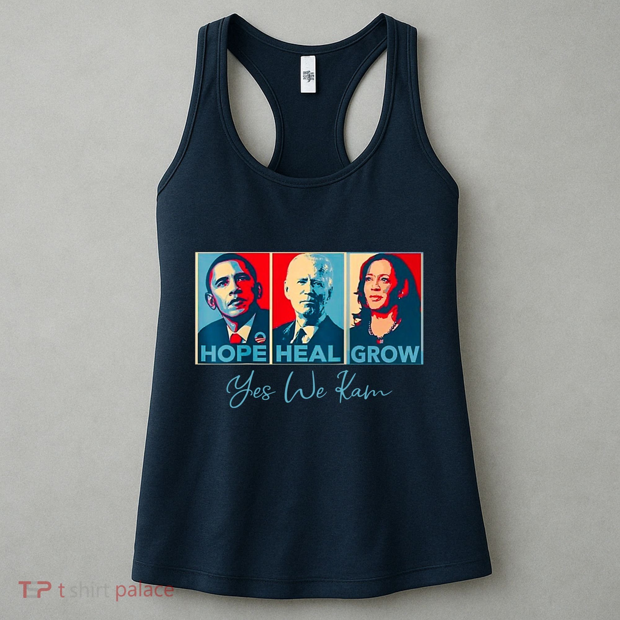 Hope Heal Grow Yes We Kam President Democrat Election Women's Tank Top