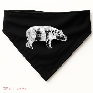 Hippopotamus Hippo Gift USA-Made Doggie Bandana