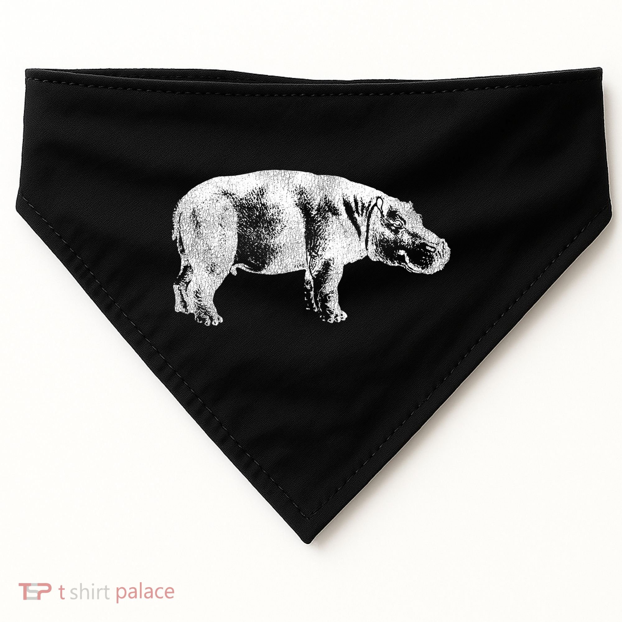 Hippopotamus Hippo Gift USA-Made Doggie Bandana