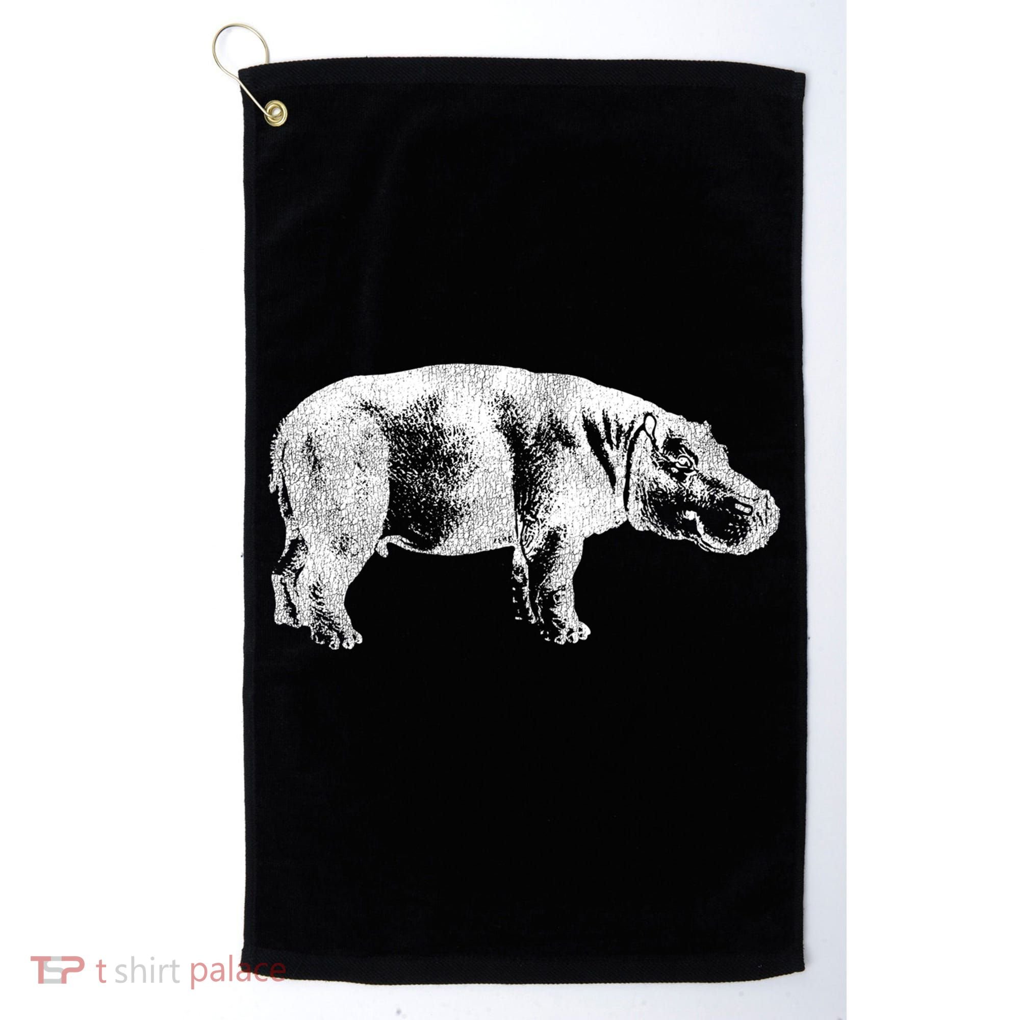 Hippopotamus Hippo Gift Golf Towel
