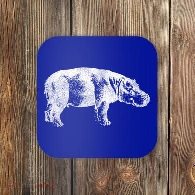 Hippopotamus Hippo Gift Coaster