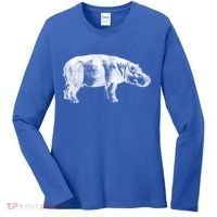 Hippopotamus Hippo Gift Women's Long Sleeve Shirt thumb 0