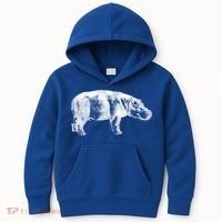 Hippopotamus Hippo Gift Kids Hoodie thumb 0