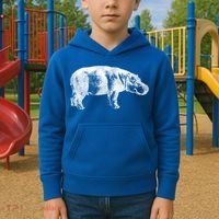 Hippopotamus Hippo Gift Kids Hoodie thumb 2