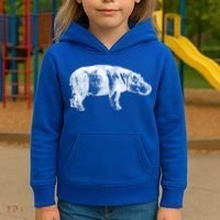 Hippopotamus Hippo Gift Kids Hoodie thumb 3
