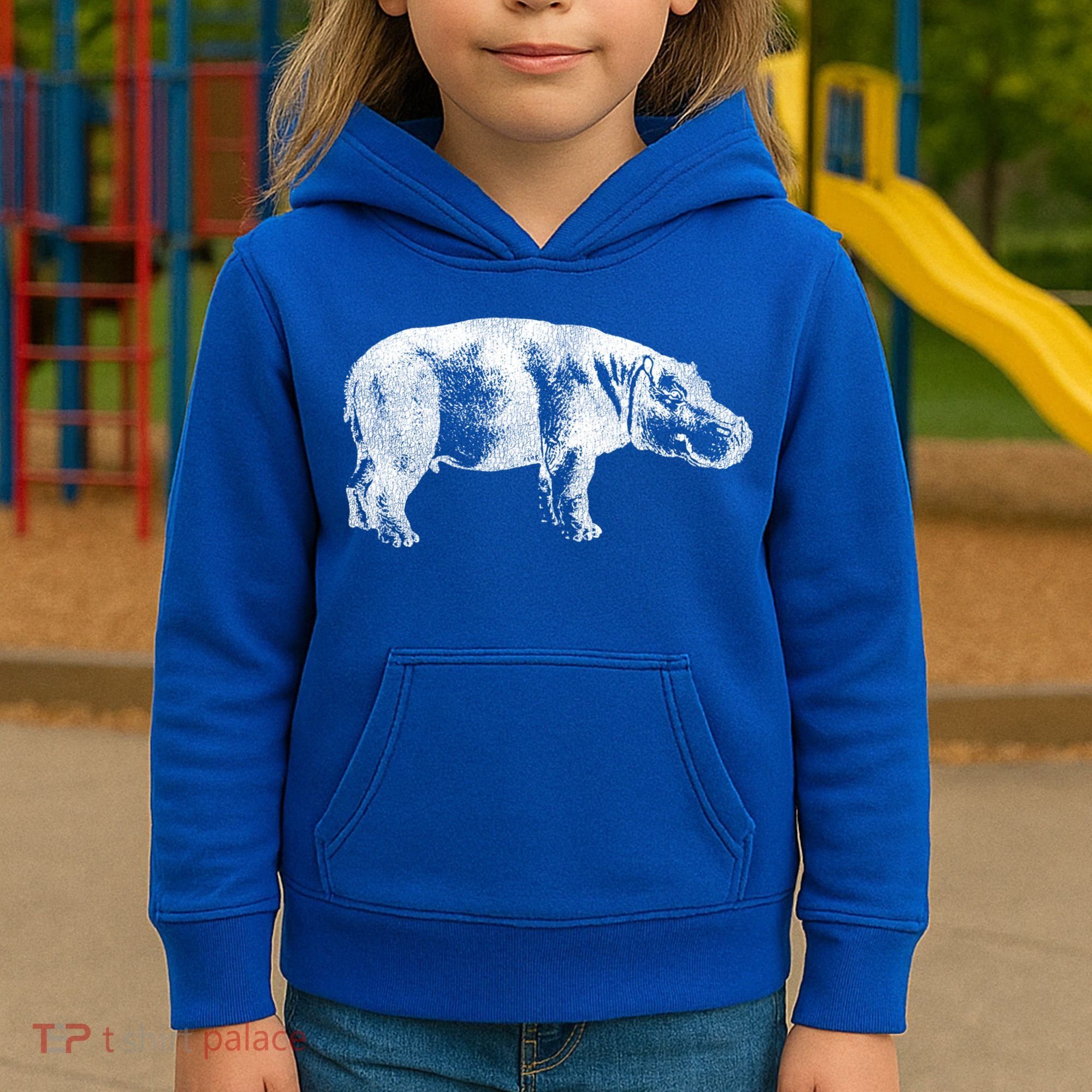Hippopotamus Hippo Gift Kids Hoodie