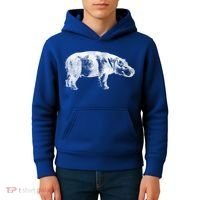 Hippopotamus Hippo Gift Kids Hoodie thumb 4