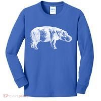Hippopotamus Hippo Gift Kids Long Sleeve Shirt thumb 0