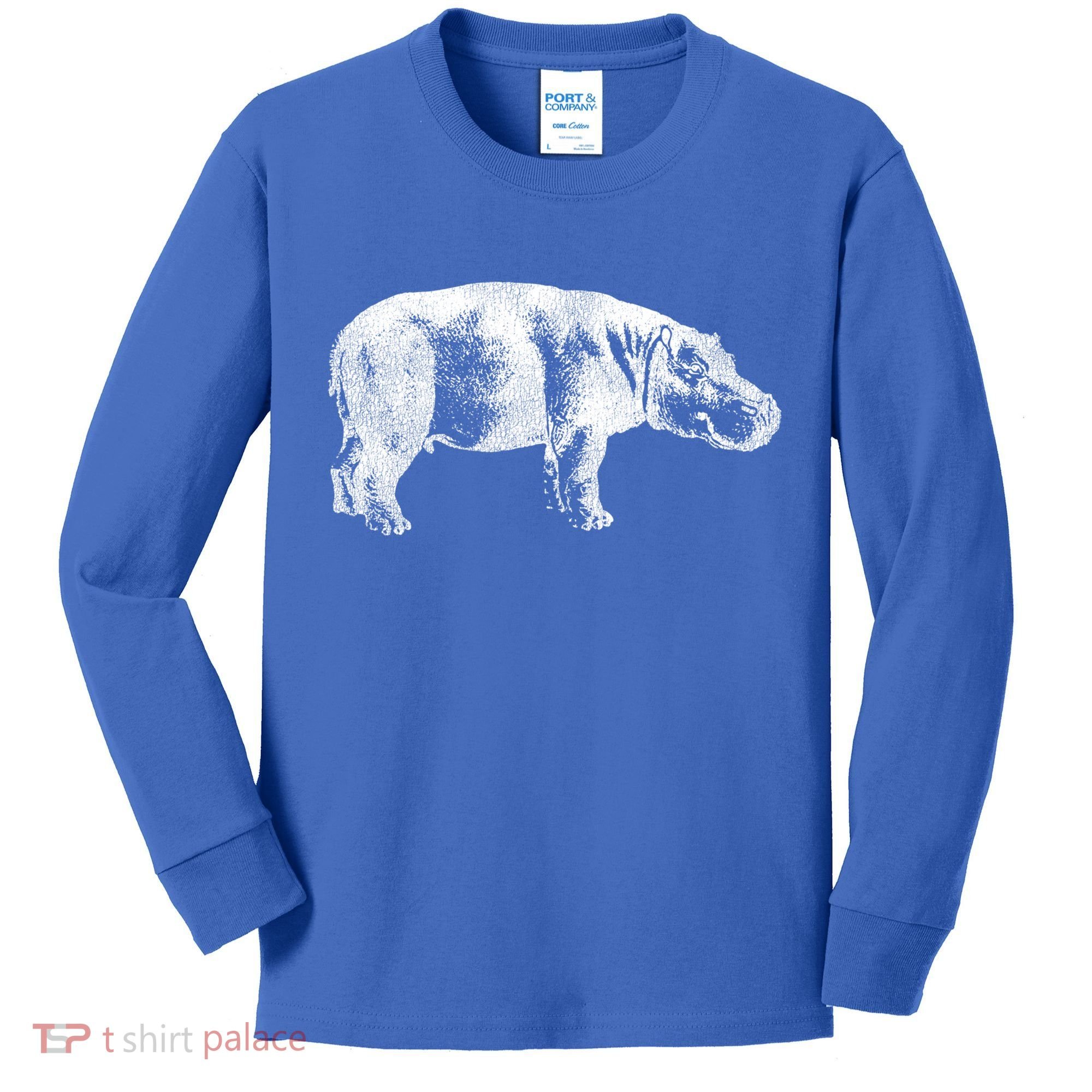 Hippopotamus Hippo Gift Kids Long Sleeve Shirt