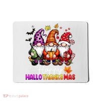 Happy Hallothanksmas Gnomes Lover Halloween Merry Christmas Mousepad thumb 0